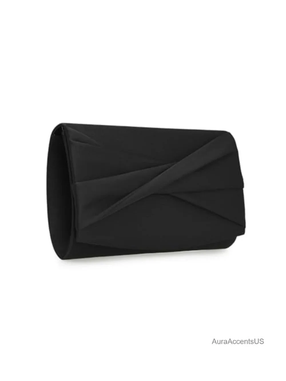 Satin Clutch Purse with Flap Closure for Wedding Evening Party